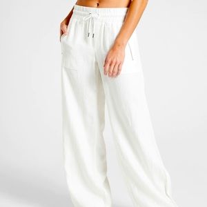 Athleta Cabo Linen Wide Leg Pant